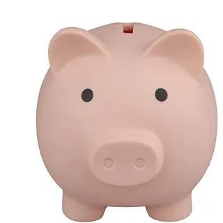 Spardosen Für Kinder, Schönes Sparschwein Mit Unten Drehbarem Deckel Große Kapazität Schwein Sparbüchse Kunststoff-Schwein Geldbank Geschenk Für Kinder Lagerung Geldbanken - 9 x 9 x 9 cm