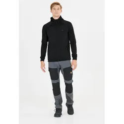 Fleecejacke WHISTLER "Tracker", Herren, Gr. 4XL, schwarz, 95% Polyester, 5% Elasthan, unifarben, sportlich, normal, ohne Ausschnitt, Langarm, Jacken, mit Powerstretch und praktischer Kapuze