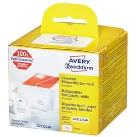 Avery Zweckform Universaletiketten AS0722440 Weiß 54 x 70 mm 1 Rolle à 320 Etiketten