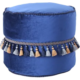 Kayoom Pouf Taj Mahal 225 Polyester 45 x 38 x 45 cm Blau