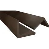 Endorphin WPC Abschlussleisten 10er Set Braun 110cm - Gesamtlänge 11m Winkelprofil 5,5 x 4,5cm