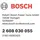 Bosch Maschinenschraubstock Aluminium/Metall/Stahl/Eisen/Aludruckguss 80 mm grau