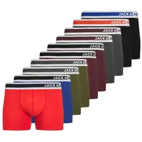 JACK & JONES 10er-pack TRUNKS in Aurora Red | Gr.: XL