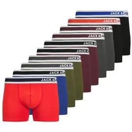 JACK & JONES 10er-pack TRUNKS in Aurora Red | Gr.: XL