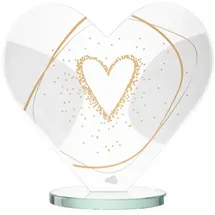 LEONARDO Deko Herz Glas EMOZIONE 18,6 cm