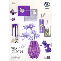 Buntpapierfabrik Ludwig Bähr URSUS Papierkollektion "Lila"