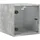 vidaXL Nachtschrank mit Glastür 35 x 37 x 35 cm Betongrau