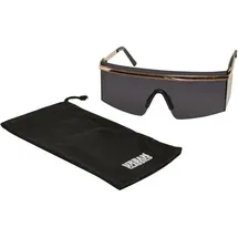 URBAN CLASSICS Unisex Sunglasses Sardinia Sonnenbrille, Black/Gold, Einheitsgr e EU