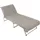 ZOLLNER Schonbezug - weiches und saugstarkes Strandtuch in 75x215 cm - waschbar bis 60°C - Baumwolle in grau - Fester Halt durch eingenähte Kapuze - Oeko Tex® Zertifiziert