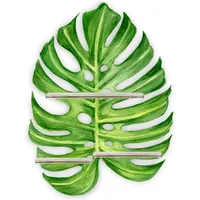 Farbklecks-Collection Regal Erweiterung für Hörfiguren, kompatibel mit Tonie-Figuren, Blatt 4, 20x28 cm, für 8–10 Figuren, Wandregal für Kinderzimmer, handgefertigt