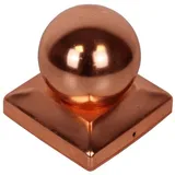 Holmwerk Pfostenkappe Kupfer 91 mm Kugel Abdeckkappe Für Pfosten 9x9cm