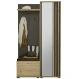 Bega Consult Garderoben-Set Kompaktgarderobe VOLANO braun