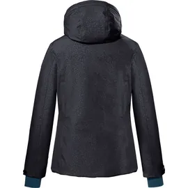 KILLTEC Ksw 111 Wmn Jckt Skijacke Funktionsjacke mit abzippbarer Kapuze und Schneefang, schwarz blau, 42