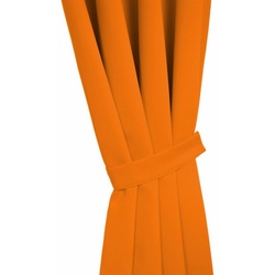 Raffhalter DIM OUT, Wirth, Gardinen, Vorhänge, (2-tlg) orange