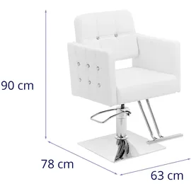 Physa Friseurstuhl mit Fußstütze Sitzhöhe 45 - 55 cm 150 kg Barberstuhl