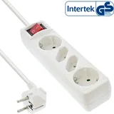 InLine Steckdosenleiste 4-fach 1,5 m Weiß 2 St.