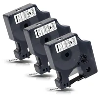 Labelwell 3x 45010 Transparent Kompatibel Labelpoint 250 150 100 Etikettenband Ersatz für Dynmo 45010 S0720500 12mm x 7m für Dynmo LabelManager 160 PNP 210D 360D 280 420P 500TS Labelwriter 450 Duo