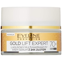 Eveline Cosmetics Gold Lift Expert Antifalten Stark straffende CREME TAG&NACHT 70+ mit 24Karat Gold 50ml