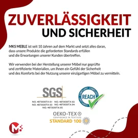 MKS Meble Eckcouch L-Form Beige 3-Sitzer