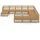 vidaXL 11-tlg. Garten-Lounge-Set Massivholz Kiefer