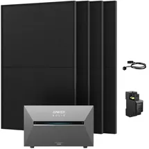 ALLDREI Balkonkraftwerk Bifazial 1200 W inkl. Anker Solix Solarbank 3 E2700 Pro 2,68 kWh