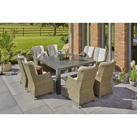 Primaster Marseille Gartentisch 152 x 152 x 74 cm grau