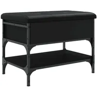 VidaXL Schuhbank Schwarz 62x42x45 cm Holzwerkstoff
