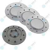 4 x YOU.S ORIGINAL Nabenkappen Nabendeckel Felgendeckel 165,0-58,0 mm - grau