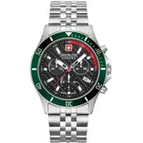 Hanowa Swiss Military FLAGSHIP RACER CHRONO 06-5337.04.007.06 Herrenchronograph - Silber/Schwarz