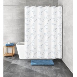 Kleine Wolke Duschvorhang Birdie, 180 x 200 cm, weiß