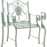 CLP Gartenstuhl Punjab 62 x 62 x 94 cm antik-grün mit Armlehne