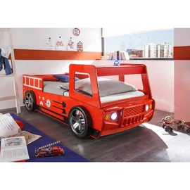 Begabino Kinderträume Feuerwehrbett Spark 90 x 200 cm rot