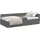 vidaXL Eckbettgestell 90 x 200 cm Dunkelgrau
