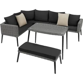 Tectake Pula Loungeset grau