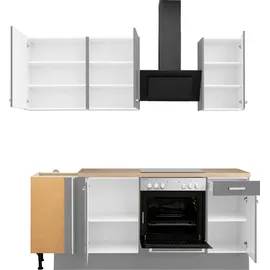 OPTIFIT Winkelküche L-Form Parma 215 cm braun