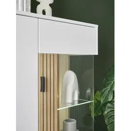 Home Affaire Vitrine Hudson 75 x 38 x 125 cm Weiß
