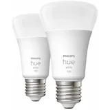 Philips Hue White E27 2er Set 9,5W 1100lm