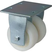 BS Rollen Schwerlastdoppelrolle S110.B15.126 Bockrolle, Raddurchmesser 125 mm,