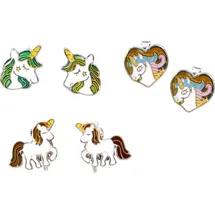 COPPENRATH DIE SPIEGELBURG Paar Ohrclips Stimmungs-Ohrclips Einhorn-Paradies, sort.