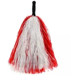 Pompons der Majoretten - rot - weiß