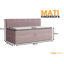 dein schlaf 24 Mati 100 x 200 cm H3 Rosa