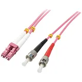 Lindy 46354 InfiniBand/Glasfaserkabel 10 m LC ST Pink
