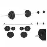 vidaXL Langhantel-Set 30 kg