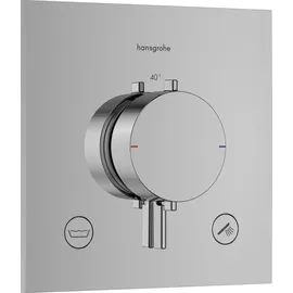 Hansgrohe Ecostat Comfort E Duschthermostat Unterputz für 2 Verbraucher Chrom 33716000