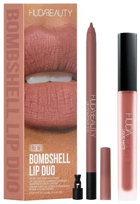 HUDA BEAUTY Huda Beauty Bombshell Lip Duo Lippenstifte   BOMBSHELL 