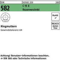 Industrial Quality Supplies DIN 582 C Ringmuttern C15E M