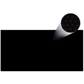 vidaXL Poolabdeckung Schwarz 732x366 cm