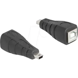 DeLock USB-Mini auf USB-B Adapter Schwarz