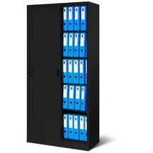 Jan Nowak DELUKE Aktenschrank 185 x 90 x 40 cm Schwarz