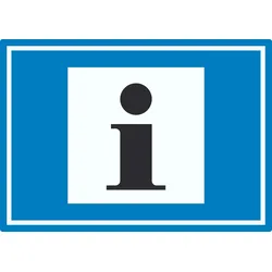 Information Symbol Aufkleber A3 (297x420mm)